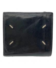 Maison Margiela（メゾンマルジェラ）の古着「フォールデッドレザーウォレット」｜ブラック