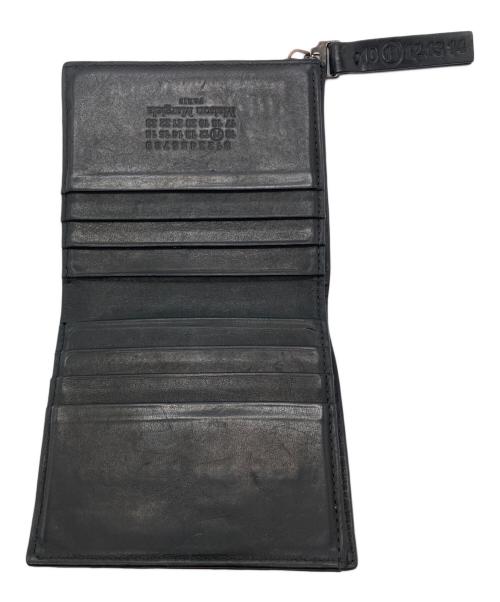 Maison Margiela（メゾンマルジェラ）Maison Margiela (メゾンマルジェラ) フォールデッドレザーウォレット ブラックの古着・服飾アイテム