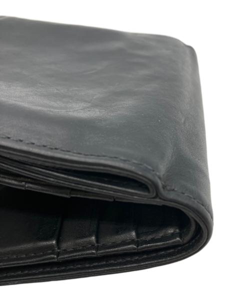 Maison Margiela（メゾンマルジェラ）Maison Margiela (メゾンマルジェラ) フォールデッドレザーウォレット ブラックの古着・服飾アイテム