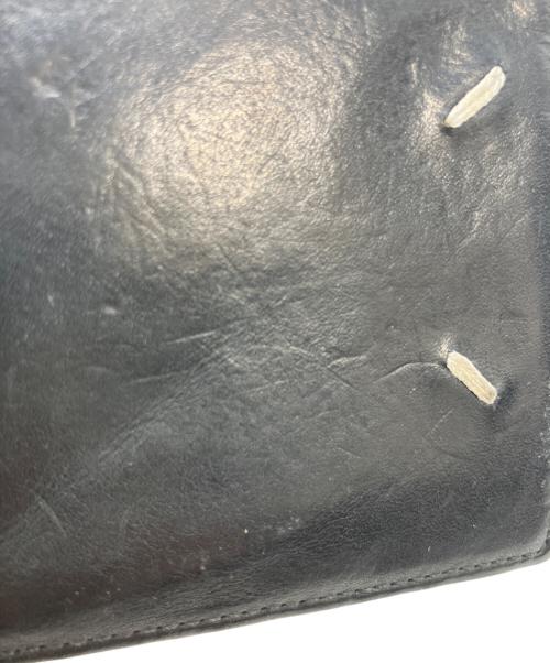 Maison Margiela（メゾンマルジェラ）Maison Margiela (メゾンマルジェラ) フォールデッドレザーウォレット ブラックの古着・服飾アイテム