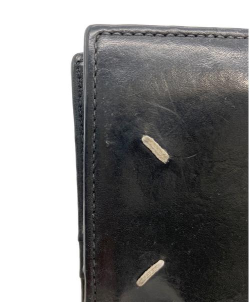 Maison Margiela（メゾンマルジェラ）Maison Margiela (メゾンマルジェラ) フォールデッドレザーウォレット ブラックの古着・服飾アイテム