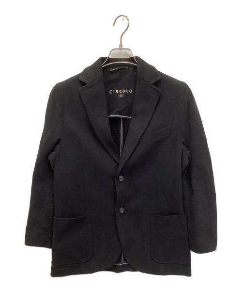 CIRCOLO 1901（チルコロ1901）Circolo 1901 (チルコロ1901) 2B コットンストレッチジャケット ブラック サイズ:48の古着・服飾アイテム