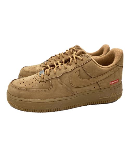 NIKE（ナイキ）NIKE (ナイキ) Supreme (シュプリーム) AIR FORCE 1 '07 Flax/Wheat／エアフォースワンローカットスニーカー ベージュ サイズ:26cmの古着・服飾アイテム