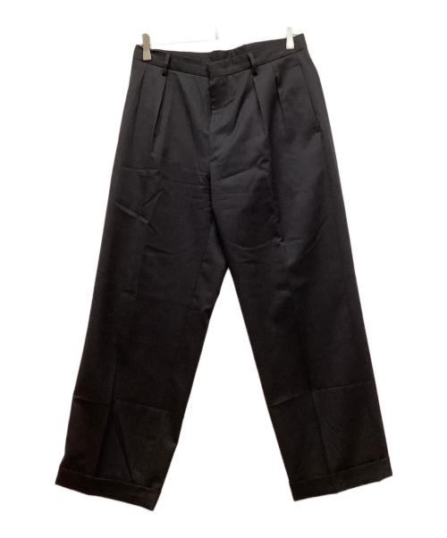 LE（エルイー）LE (エルイー) 2タックスラックス ネイビー サイズ:2の古着・服飾アイテム