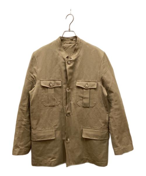 USED（ユーズド）USED (ユーズド) コットンリネンジャケット ブラウン サイズ:46の古着・服飾アイテム