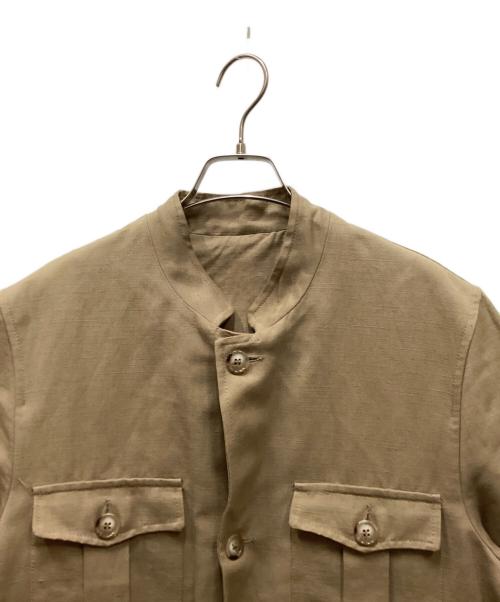 USED（ユーズド）USED (ユーズド) コットンリネンジャケット ブラウン サイズ:46の古着・服飾アイテム
