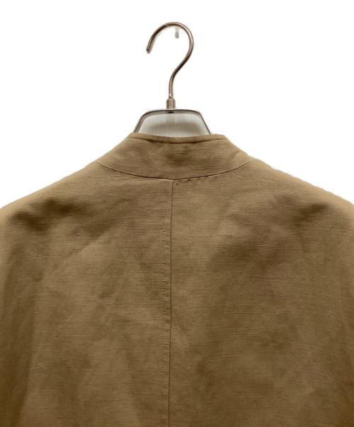 USED（ユーズド）USED (ユーズド) コットンリネンジャケット ブラウン サイズ:46の古着・服飾アイテム