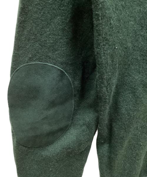 PRADA（プラダ）PRADA (プラダ) 15AW Cashmere elbow patch knit/カシミヤ混エルボーパッチニット グリーン サイズ:50の古着・服飾アイテム