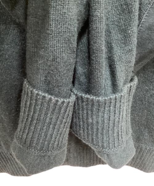 PRADA（プラダ）PRADA (プラダ) 15AW Cashmere elbow patch knit/カシミヤ混エルボーパッチニット グリーン サイズ:50の古着・服飾アイテム