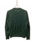 PRADA (プラダ) 15AW Cashmere elbow patch knit/カシミヤ混エルボーパッチニット グリーン サイズ:50：15000円