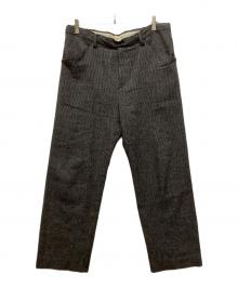 SUNSEA（サンシー）の古着「Mix CHIDORI Check Slacks」｜グレー