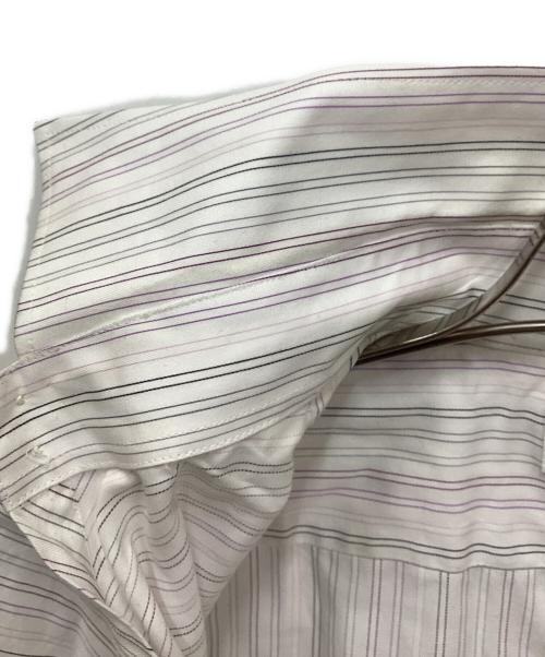 HERMES（エルメス）HERMES (エルメス) セリエボタンストライプシャツ ピンク×ホワイト サイズ:16 1/2の古着・服飾アイテム