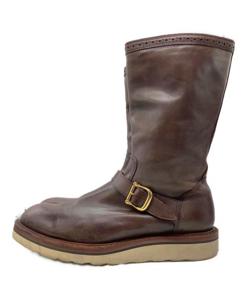 foot the coacher（フットザコーチャー）foot the coacher (フットザコーチャー) エンジニアブーツ ブラウン サイズ:８1/2の古着・服飾アイテム