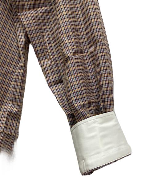 FRAY（フライ）FRAY (フライ) ワイドカラーシャツ ブラウン サイズ:38 未使用品の古着・服飾アイテム