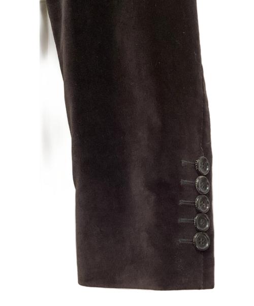 GUCCI（グッチ）GUCCI (グッチ) ベロアテーラードジャケット ブラウン サイズ:44の古着・服飾アイテム