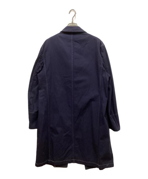 COMME des GARCONS HOMME（コムデギャルソン オム）COMME des GARCONS HOMME (コムデギャルソン オム) ステッチロングコート ネイビー サイズ:Mの古着・服飾アイテム