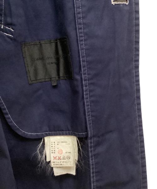 COMME des GARCONS HOMME（コムデギャルソン オム）COMME des GARCONS HOMME (コムデギャルソン オム) ステッチロングコート ネイビー サイズ:Mの古着・服飾アイテム