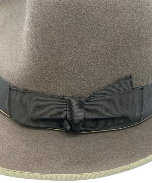 BORSALINO（ボルサリーノ）BORSALINO (ボルサリーノ) 中折れハット ブラウンの古着・服飾アイテム