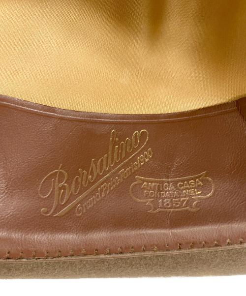 BORSALINO（ボルサリーノ）BORSALINO (ボルサリーノ) 中折れハット ブラウンの古着・服飾アイテム