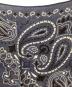 中古・古着 manipuri (マニプリ) ペイズリー柄ウールシルクストール ネイビー：12000円