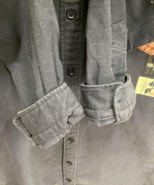 PINK HOUSE（ピンクハウス）PINK HOUSE (ピンクハウス) パッチワークシャツワンピース ネイビー サイズ:表記無しの古着・服飾アイテム