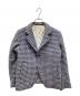 R BY 45rpm（アールバイフォーティファイブアールピーエム）の古着「千鳥格子柄ウールジャケット」｜ブルー