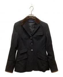 RALPH LAUREN（ラルフローレン）の古着「ベロアカラーウールジャケット」｜ネイビー