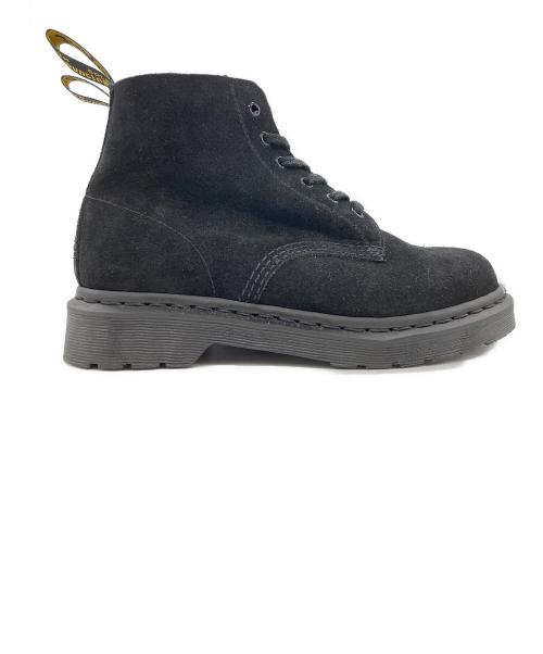 Dr.Martens（ドクターマーチン）Dr.Martens (ドクターマーチン) 101 MONO/モノ6ホールスエードブーツ ブラック サイズ:UK7の古着・服飾アイテム