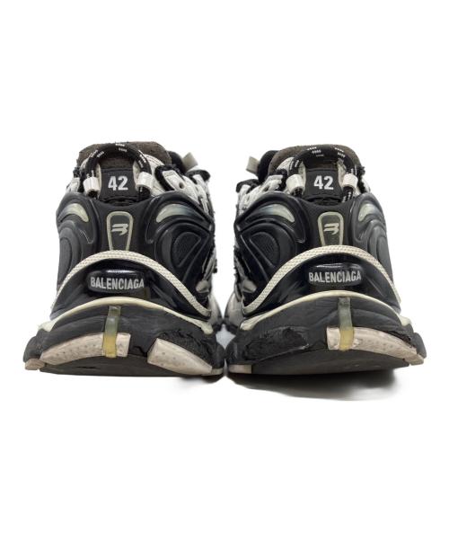 BALENCIAGA（バレンシアガ）BALENCIAGA (バレンシアガ) RUNNER/ランナー スニーカー ホワイト×ブラック サイズ:27.5cmの古着・服飾アイテム