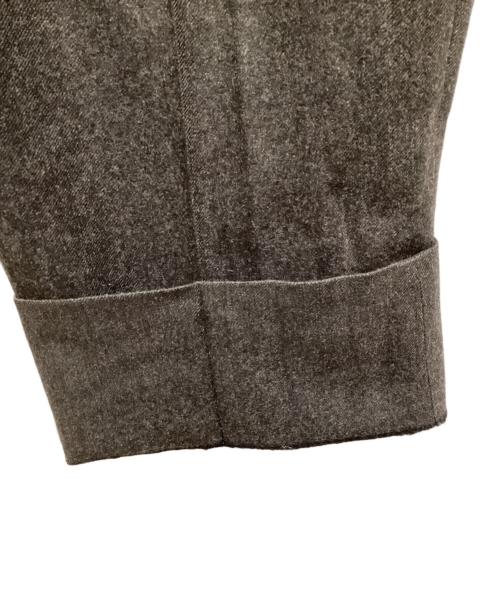 COMME des GARCONS HOMME（コムデギャルソン オム）COMME des GARCONS HOMME (コムデギャルソン オム) モヘヤブレンドタックウールパンツ ブラウン サイズ:Mの古着・服飾アイテム