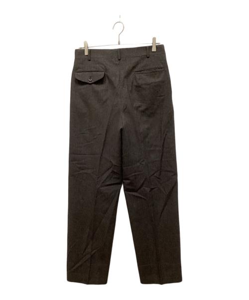 COMME des GARCONS HOMME（コムデギャルソン オム）COMME des GARCONS HOMME (コムデギャルソン オム) モヘヤブレンドタックウールパンツ ブラウン サイズ:Mの古着・服飾アイテム