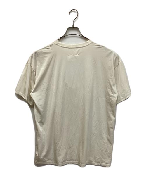 MM6 Maison Margiela（エムエムシックスメゾンマルジェラ）MM6 Maison Margiela (エムエムシックスメゾンマルジェラ) フロントスラッシュオーバーカットソー アイボリー サイズ:Sの古着・服飾アイテム