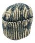 中古・古着 ATiiSSU (アティッシュ) DIa Beanie / ニットキャップ アイボリー×ブルー：9000円