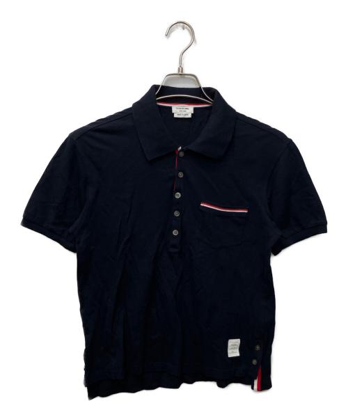 Thom Browne（トムブラウン）Thom Browne (トムブラウン) ポロシャツ ネイビー サイズ:Lの古着・服飾アイテム