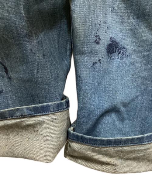 DIESEL（ディーゼル）DIESEL (ディーゼル) パッチーペイントデニムパンツ インディゴ サイズ:W31の古着・服飾アイテム