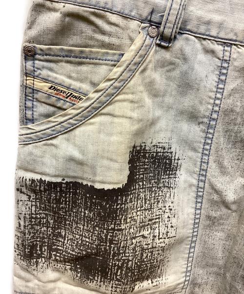 DIESEL（ディーゼル）DIESEL (ディーゼル) ステインプリントベイカーパンツ インディゴ サイズ:w30の古着・服飾アイテム