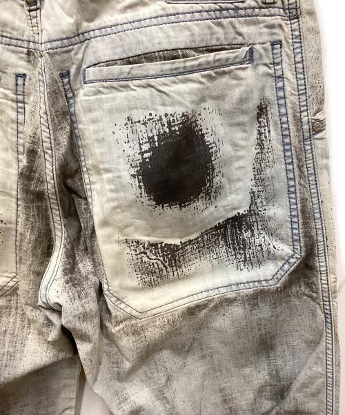 DIESEL（ディーゼル）DIESEL (ディーゼル) ステインプリントベイカーパンツ インディゴ サイズ:w30の古着・服飾アイテム