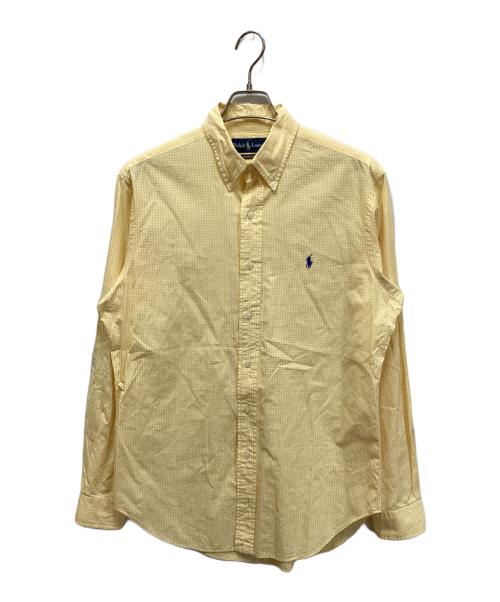 RALPH LAUREN（ラルフローレン）RALPH LAUREN (ラルフローレン) ギンガムチェックシャツ イエロー サイズ:Mの古着・服飾アイテム