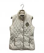 LAUREN RALPH LAURENローレンラルフローレン）の古着「カレッジキルティングベスト」｜ホワイト