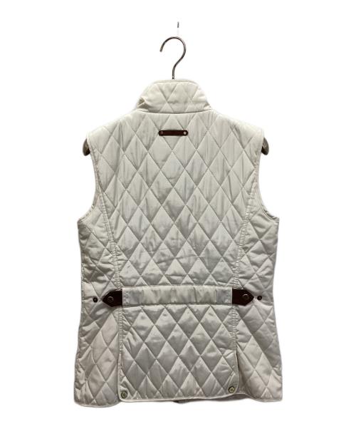 LAUREN RALPH LAUREN（ローレンラルフローレン）LAUREN RALPH LAUREN (ローレンラルフローレン) カレッジキルティングベスト ホワイト サイズ:XSの古着・服飾アイテム