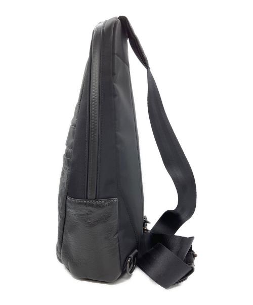 Samsonite（サムソナイト）Samsonite (サムソナイト) レザーコンビボディーバッグ ブラックの古着・服飾アイテム