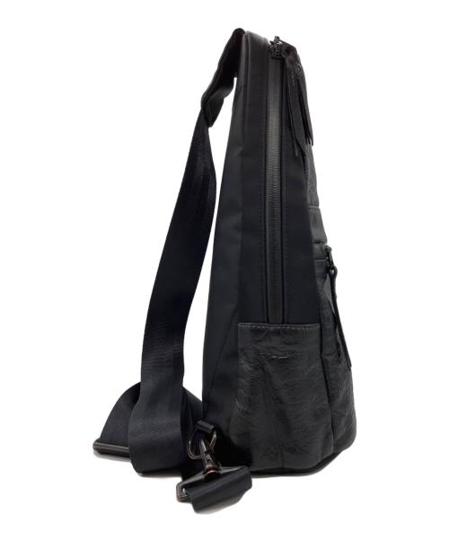 Samsonite（サムソナイト）Samsonite (サムソナイト) レザーコンビボディーバッグ ブラックの古着・服飾アイテム