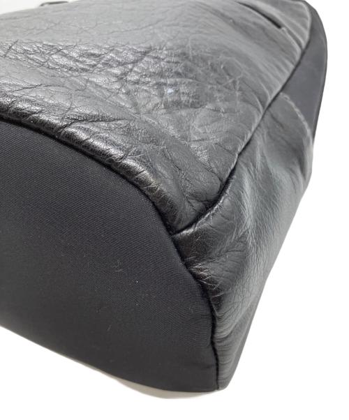 Samsonite（サムソナイト）Samsonite (サムソナイト) レザーコンビボディーバッグ ブラックの古着・服飾アイテム