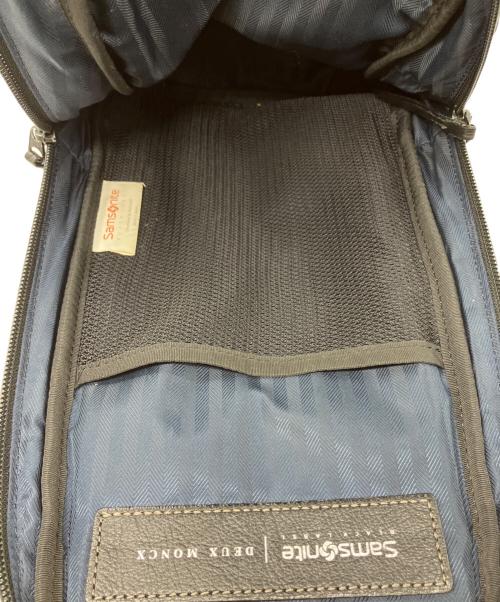 Samsonite（サムソナイト）Samsonite (サムソナイト) レザーコンビボディーバッグ ブラックの古着・服飾アイテム