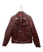 Schottショット）の古着「TRUCKER JACKET Horween Leather」｜ボルドー