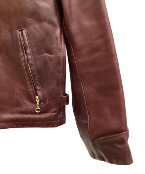 Schott（ショット）Schott (ショット) TRUCKER JACKET Horween Leather ボルドー サイズ:36の古着・服飾アイテム