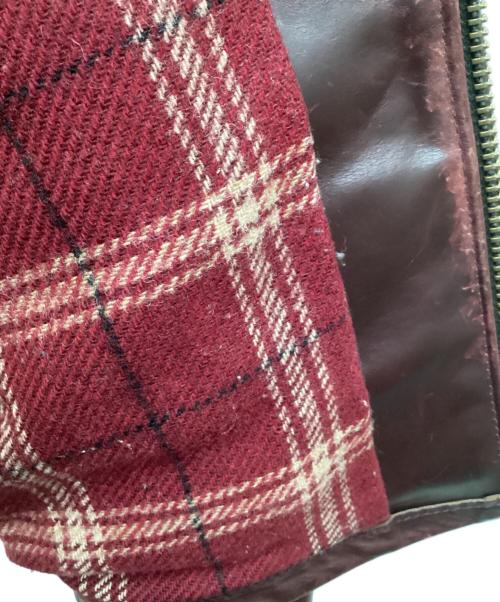 Schott（ショット）Schott (ショット) TRUCKER JACKET Horween Leather ボルドー サイズ:36の古着・服飾アイテム