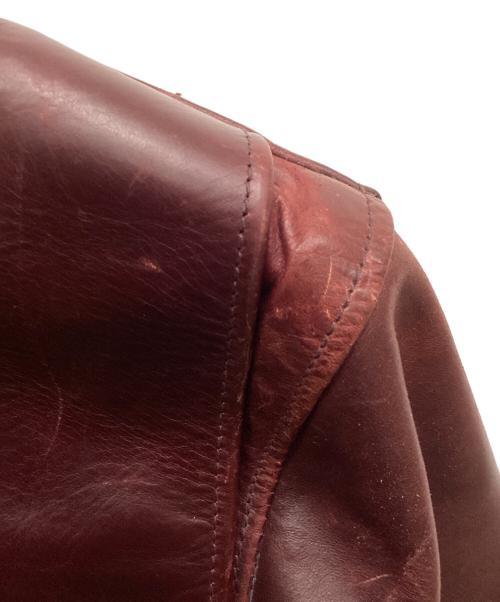 Schott（ショット）Schott (ショット) TRUCKER JACKET Horween Leather ボルドー サイズ:36の古着・服飾アイテム