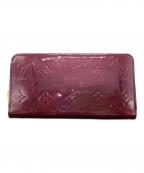 LOUIS VUITTONルイ ヴィトン）の古着「モノグラム・ヴェルニ ジッピー・ウォレット」｜ボルドー