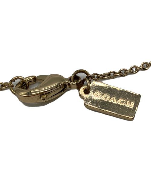 COACH（コーチ）COACH (コーチ) インターロッキング オープン サークル ペンダント ネックレス ゴールドの古着・服飾アイテム